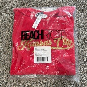 Beach Riot Red and Gold Kansas City Sweatshirt